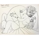 PABLO PICASSO 'Couple Nu, NIV', 1972, lithograph, on Arches paper, bears stamp verso for Mourlot/