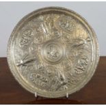 ELKINGTON PLATE SHIELD, in the manner of Leonard Morel Ladeuil, mid 19th century, embossed with