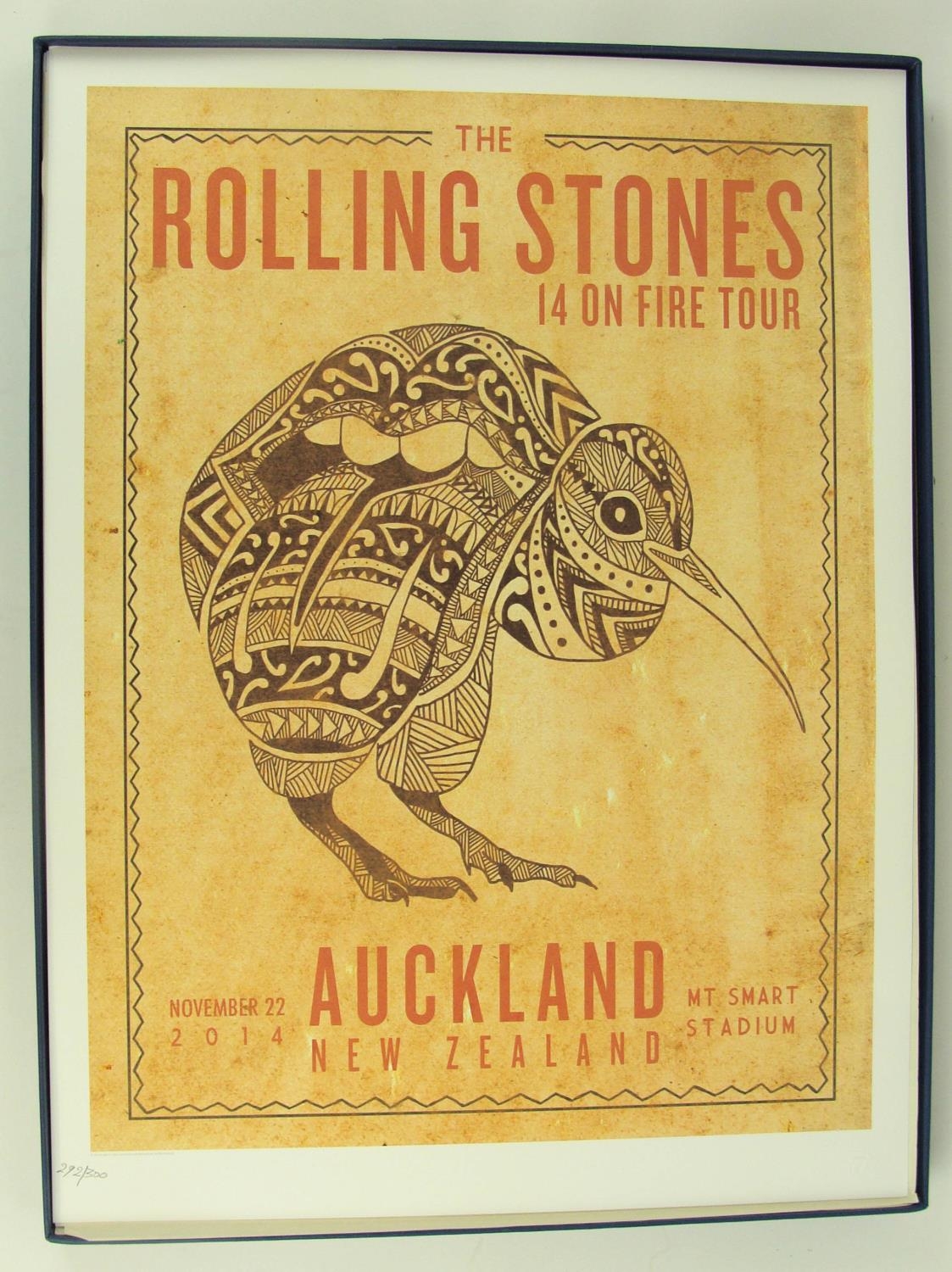 ROLLING STONES '14 on FIRE' BOX SET, of 13 lithographic posters from the 2014 Australia and New - Image 16 of 21