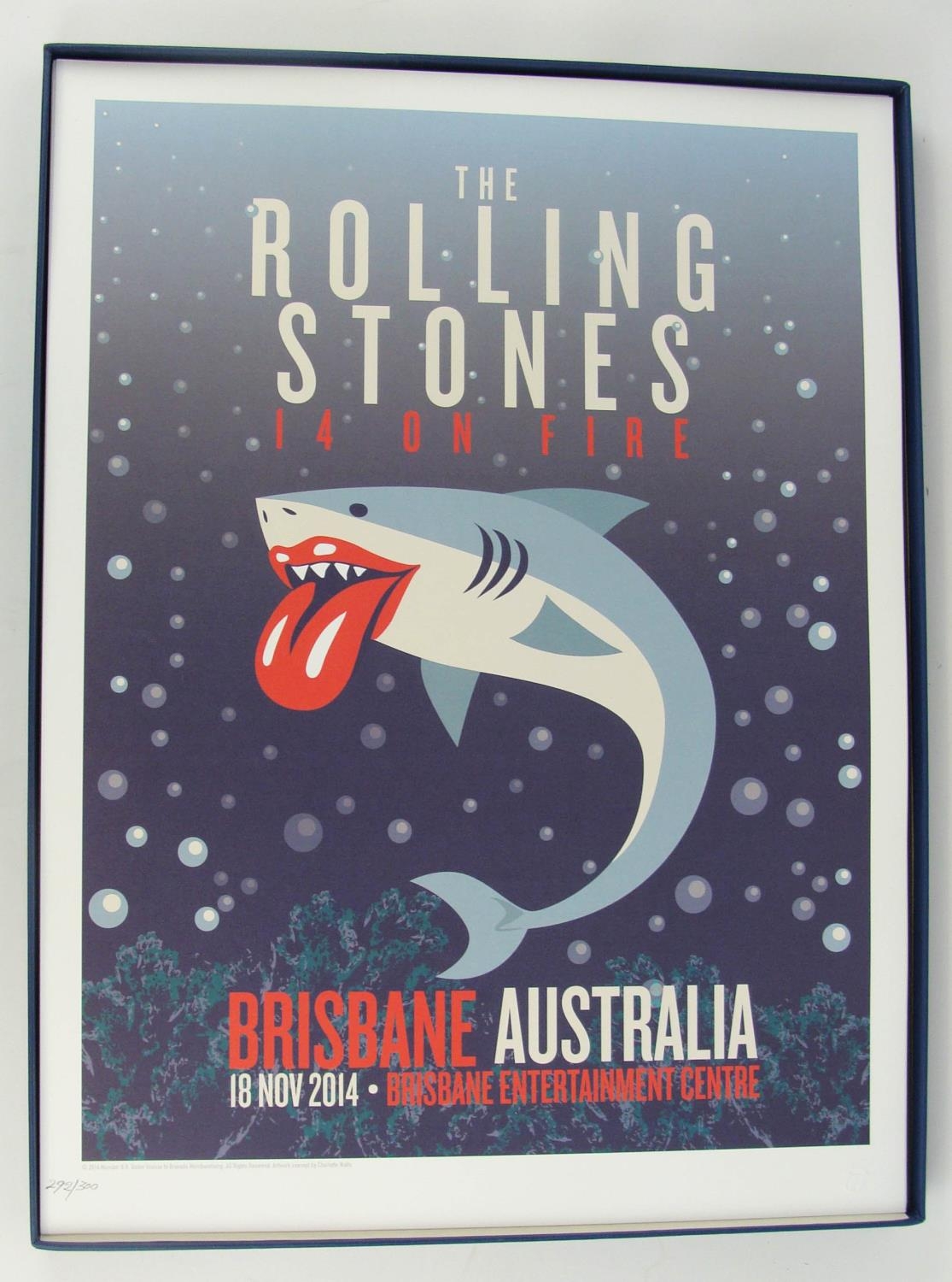 ROLLING STONES '14 on FIRE' BOX SET, of 13 lithographic posters from the 2014 Australia and New - Image 17 of 21