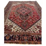 PERSIAN HERIZ CARPET, 310cm x 213cm.