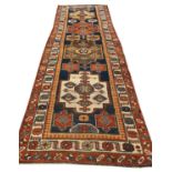 ANTIQUE NORTH WEST PERSIAN RUNNER, 280cm x 90cm.