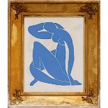 HENRI MATISSE 'Blue Nude', lithograph, 25cm x 20cm, in a vintage frame.