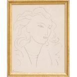 HENRI MATISSE 'Portrait of a Woman O8', 1943, collotype, signed in the plate, edition: 950,