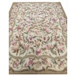 FINE AUBUSSON TAPESTRY CARPET, 312cm x 244cm, fruits and flora design.