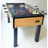 JAQUES TABLE FOOTBALL, 141cm x 76cm x 88cm H.