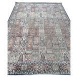 PURE SILK GARDEN DESIGN CARPET, 263cm x 182cm.