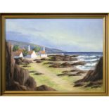 HANS DAHL (20th Century Danish) 'Ferie pa Bornholm', oil on canvas, signed, dated and titled