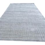 CONTEMPORARY SILVER DECO CARPET, 270CM X 170CM.