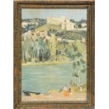 YVES BRAYER 'Bathers in Provence, Vallée du Rhone', 1951, lithograph, printed by Martial, signed