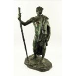 GEORGES COLIN (French, 1876-1917) 'Le Chemin Parcouru', bronze, signed, titled and dedicated 'M.elle
