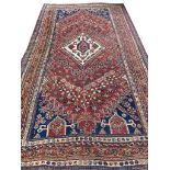 ANTIQUE QASHQAI CARPET, 250cm x 140cm.