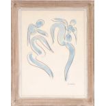 HENRI MATISSE 'La Danse', rare pochoir, edition of 500 Ref: Carman, signed in the plate, 40cm x