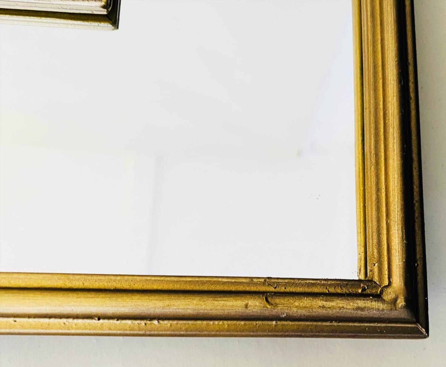 ARCHITECTURAL HALL MIRROR, Regency style, arched gilt metal frame, 180cm x 63cm. - Image 3 of 3