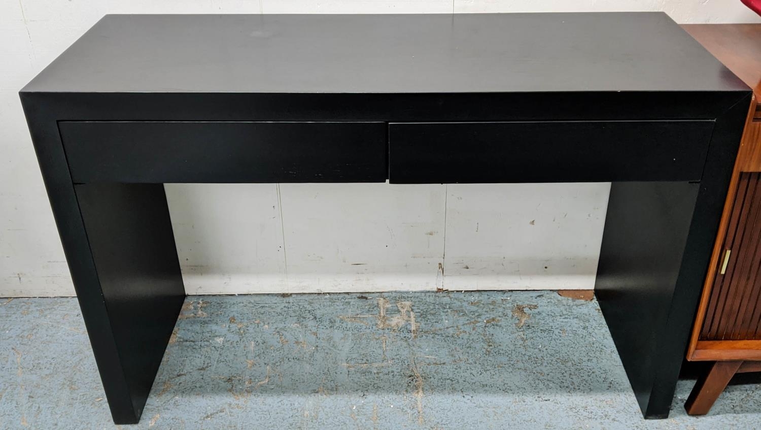 VANITY TABLE, 120cm x 45cm x 76cm, contemporary design, two drawers.