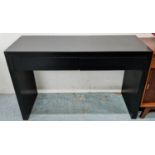 VANITY TABLE, 120cm x 45cm x 76cm, contemporary design, two drawers.