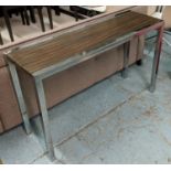 CONSOLE TABLE, 125cm x 40cm x 76cm, Macassar top.