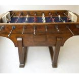 TABLE FOOTBALL, 1930's French Art Deco, 153cm x 77cm x 95cm H.