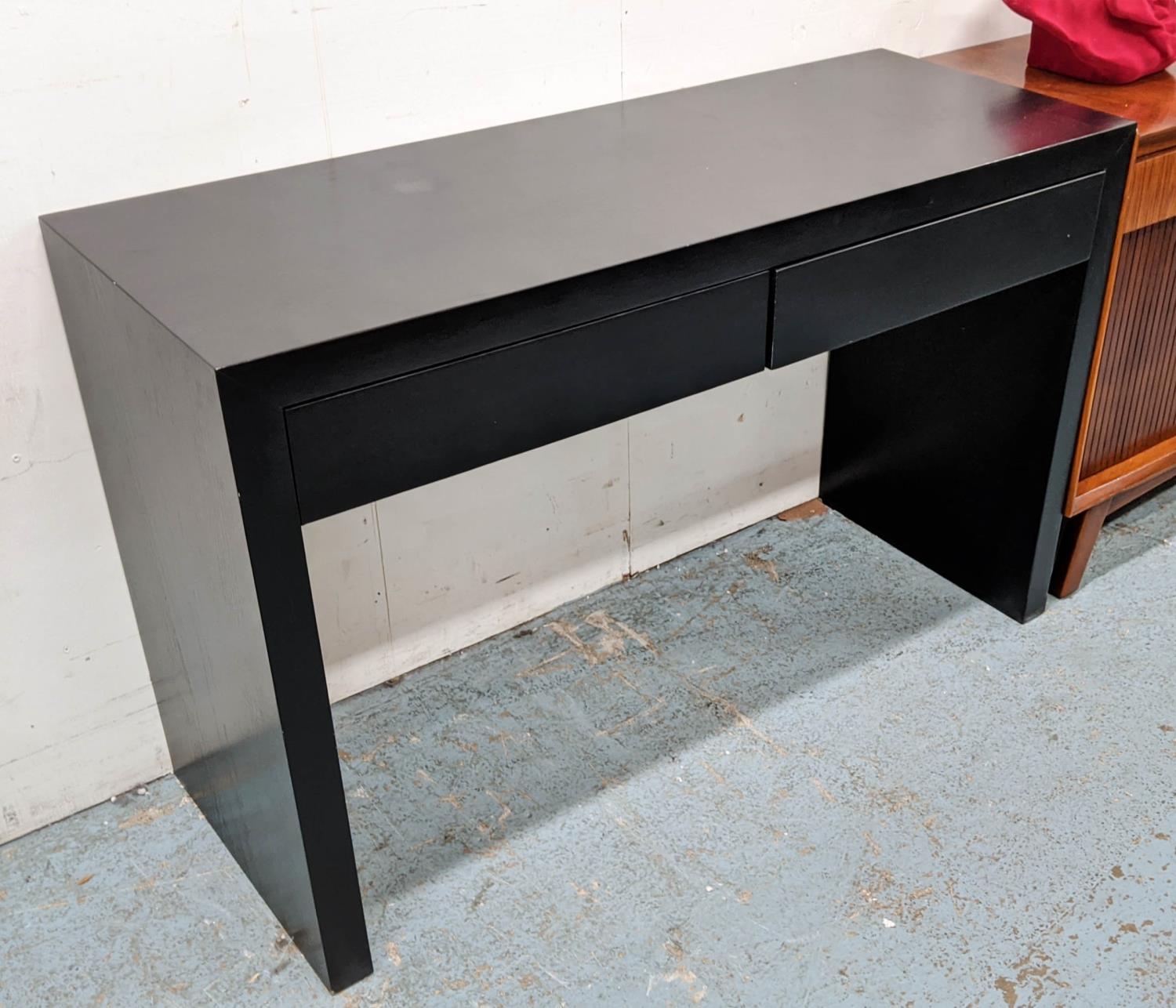 VANITY TABLE, 120cm x 45cm x 76cm, contemporary design, two drawers. - Image 2 of 5