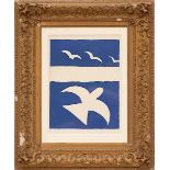 GEORGES BRAQUE 'Birds', 1955, lithograph, from the suite 'Carnets Intimes', 32cm x 25cm, in a