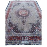 FINE PART SILK PERSIAN TABRIZ CARPET, 305cm x 202cm.