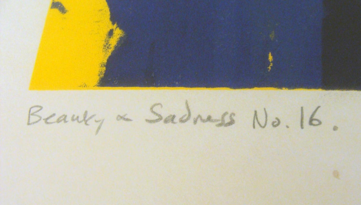 MARTYN BREWSTER (British, b.1952) 'Beauty and Sadness', 1966, a set of three monoprints, - Image 8 of 8