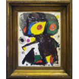 JOAN MIRO 'Un Homme', 1979, original lithograph, signed in the plate, reference: Cramer 247, 24cm