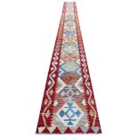 ANATOLIAN KILIM RUNNER, 686cm x 63cm.