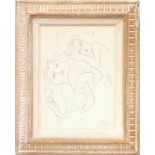 HENRI MATISSE 'Collotype E5', 1943, signed and dated in the plate, suite: 'Themes and Variations',