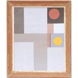 AFTER BEN NICHOLSON 'Abstract in Colours', quadrichrome, 60cm x 48cm, in a vintage French frame.