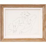 HENRI MATISSE 'Collotype B5', 1943, signed and dated in the plate, suite: Themes and variations,