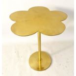 CLOVER MARTINI TABLE, gilt metal, 51x41x41