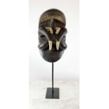 BETE MASK, carved wood, Cote de'Ivoire, 36cm x 25cm.