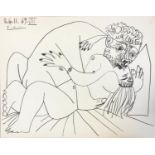 PABLO PICASSO 'Couple Nu, n.IV', lithograph, bears stamp verso for Mourlot/Spadem 1972, on Arches