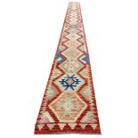 ANATOLIAN KILIM LONG RUNNER, 687cm x 59cm.