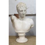 BUST, a depiction of Hermes, 54cm H.