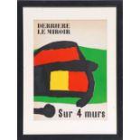 JOAN MIRO 'Sur 4 Murs', 1958, a pair of lithographs, printed by Maeght for Derrière le Miroir,