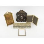 WALL HANGING RACK, Victorian with Mother of pearl decoration, an ornate Neo-Classical style Easel