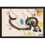 JOAN MIRO 'Ceramique Murale pour Havard', 1961, lithograph, printed by Maeght for Derrière le