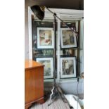 FLOOR LAMP, 233cm at tallest approx, industrial style.