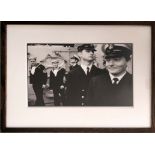 DANNY WEINSTEIN 'Shore Leave, HMS Birmingham', silver gelatin print, 25cm x 37cm, framed.