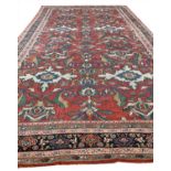 ANTIQUE ZEIGLER MAHAL CARPET, 500cm x 300cm.