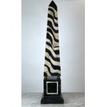 OBELISK, in the manner of Maitland-Smith, tessellated marble of substantial size, 92cm H.