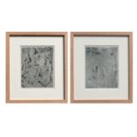 DAVID JONES CH, CBE (Welsh, 1895 ? 1974), a pair of copper engravings, suite: 'The Rime of ancient