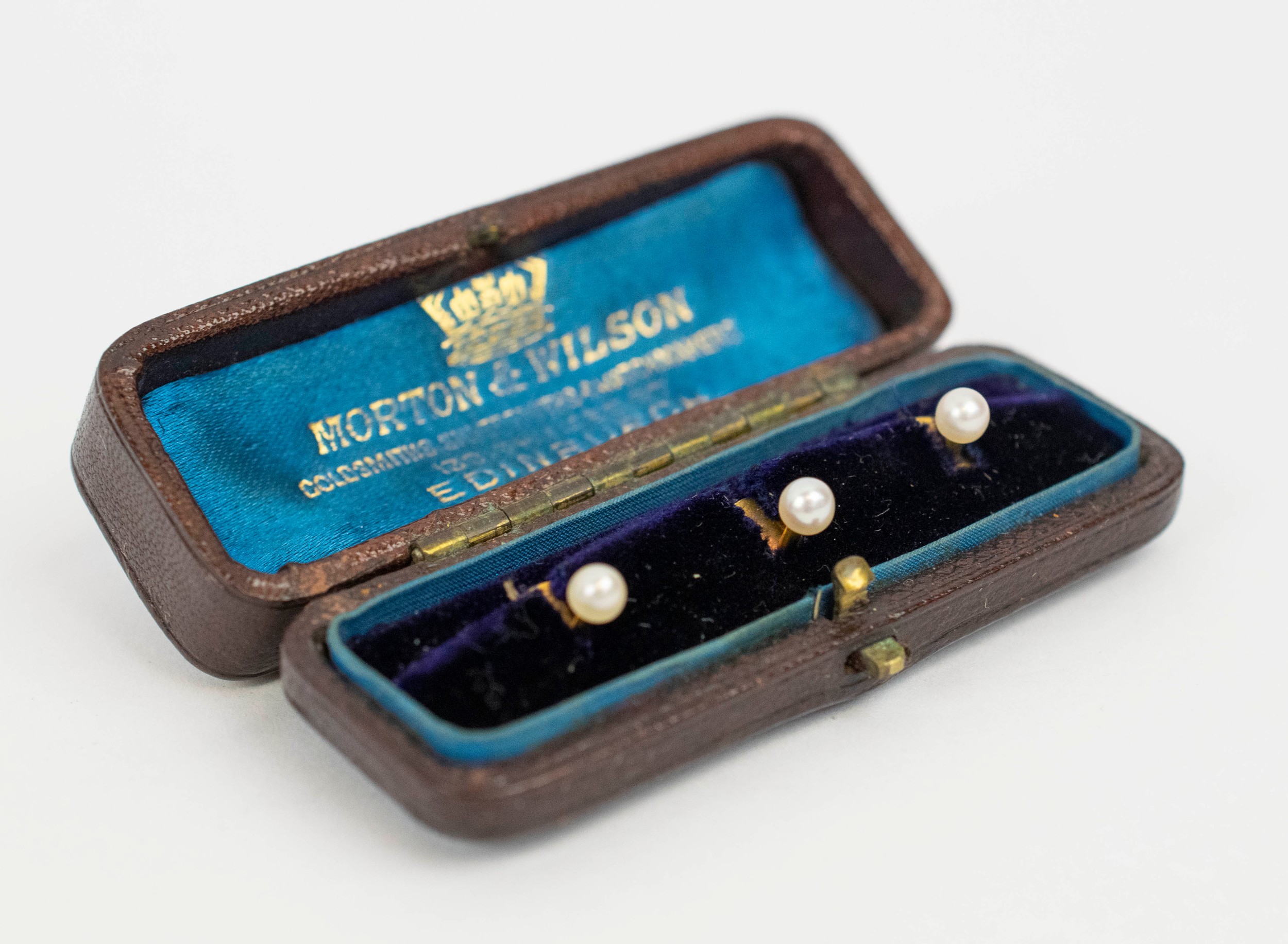 EVENING BAG, Victorian embroidered, together with a Victorian boxed set of three cultured seed pearl - Image 18 of 22