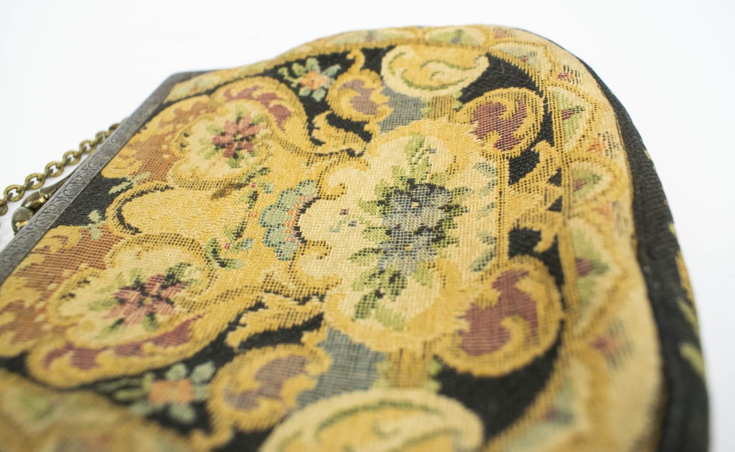 EVENING BAG, Victorian embroidered, together with a Victorian boxed set of three cultured seed pearl - Image 5 of 22