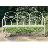 GARDEN BENCH, regency style, 100x165x43.