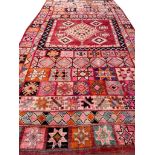 ANTIQUE MOROCCAN RABAT CARPET, 410cm x 250cm.