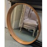 CIRCULAR WALL MIRROR, Danish style design, 100cm.