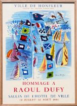 RAOUL DUFY (French, 1877-1953) 'Ville de Honfleur', poster for an exhibition at Salles de Hotel de